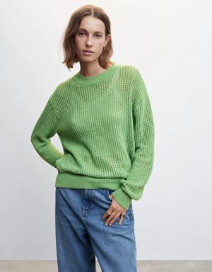 Mango Pullover maglia traforata