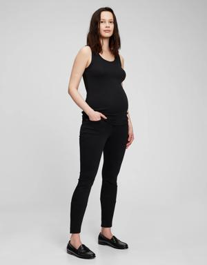 Maternity Full Panel Skinny Jeans black