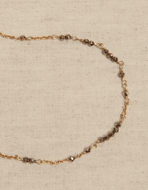 Delicate Strand Stone Necklace &#124 Aureus + Argent multi