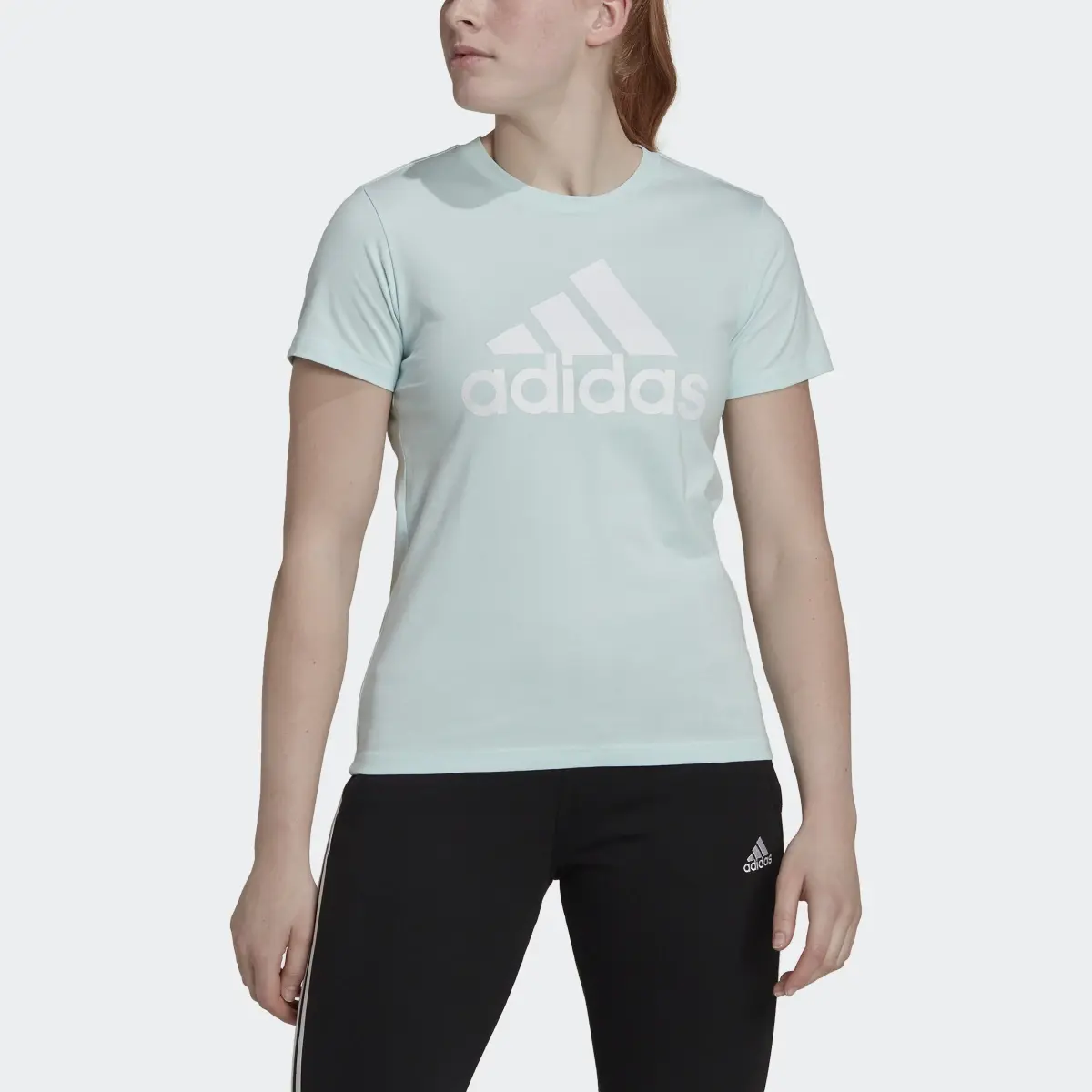 Adidas Essentials Logo Tee. 1