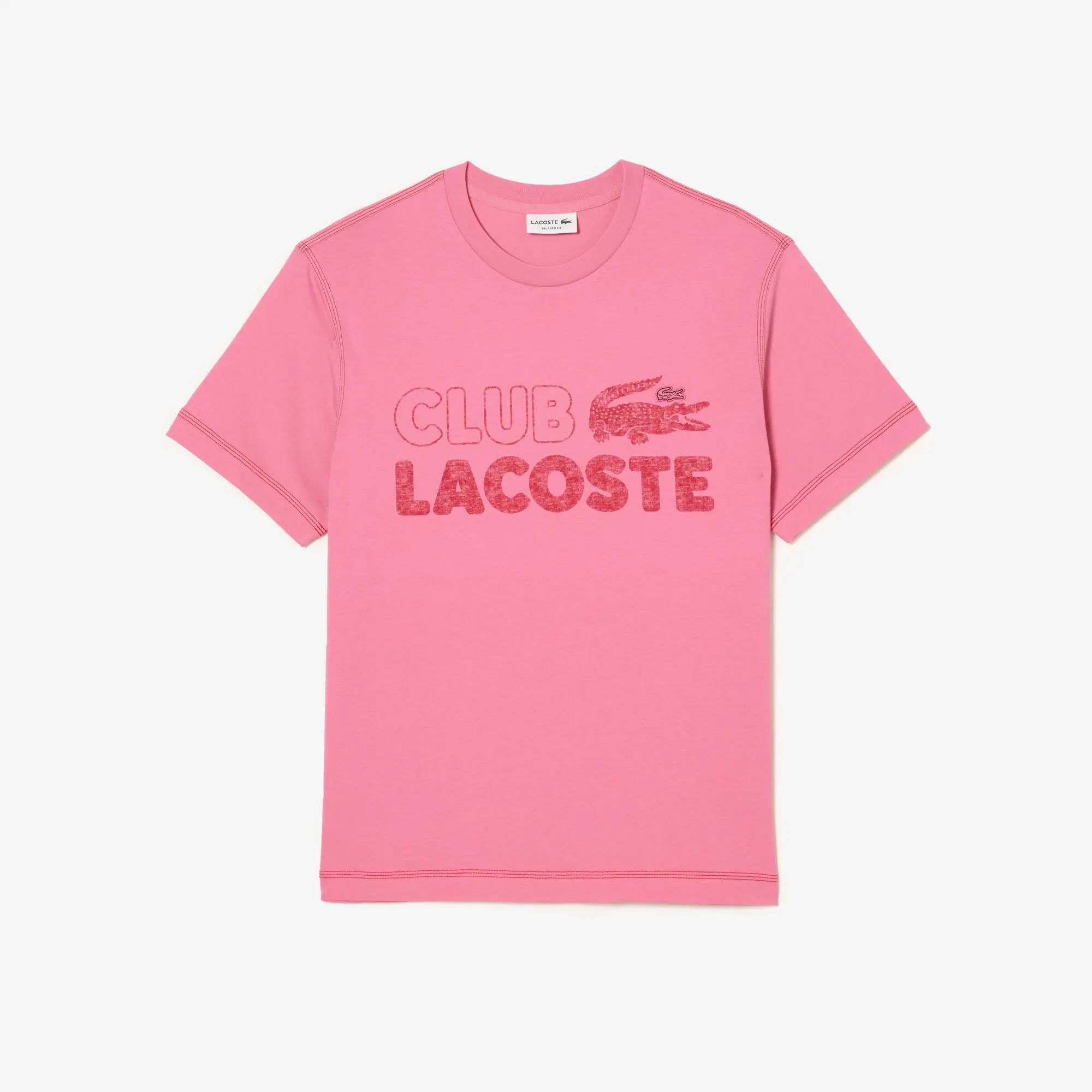 Lacoste Herren LACOSTE T-Shirt aus Bio-Baumwolle mit Vintage-Aufdruck. 1