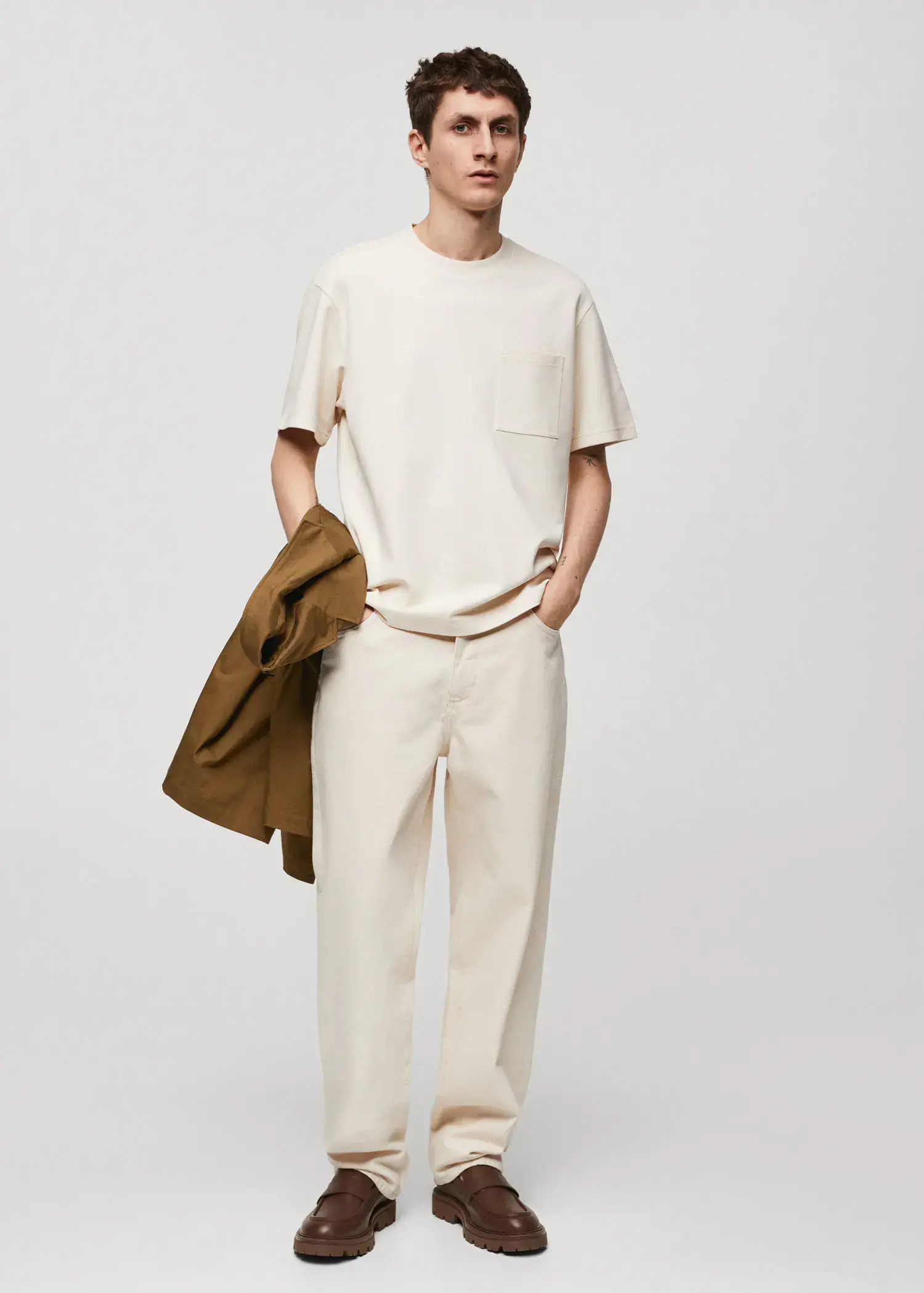 Mango Relaxed fit pocket t-shirt. 1