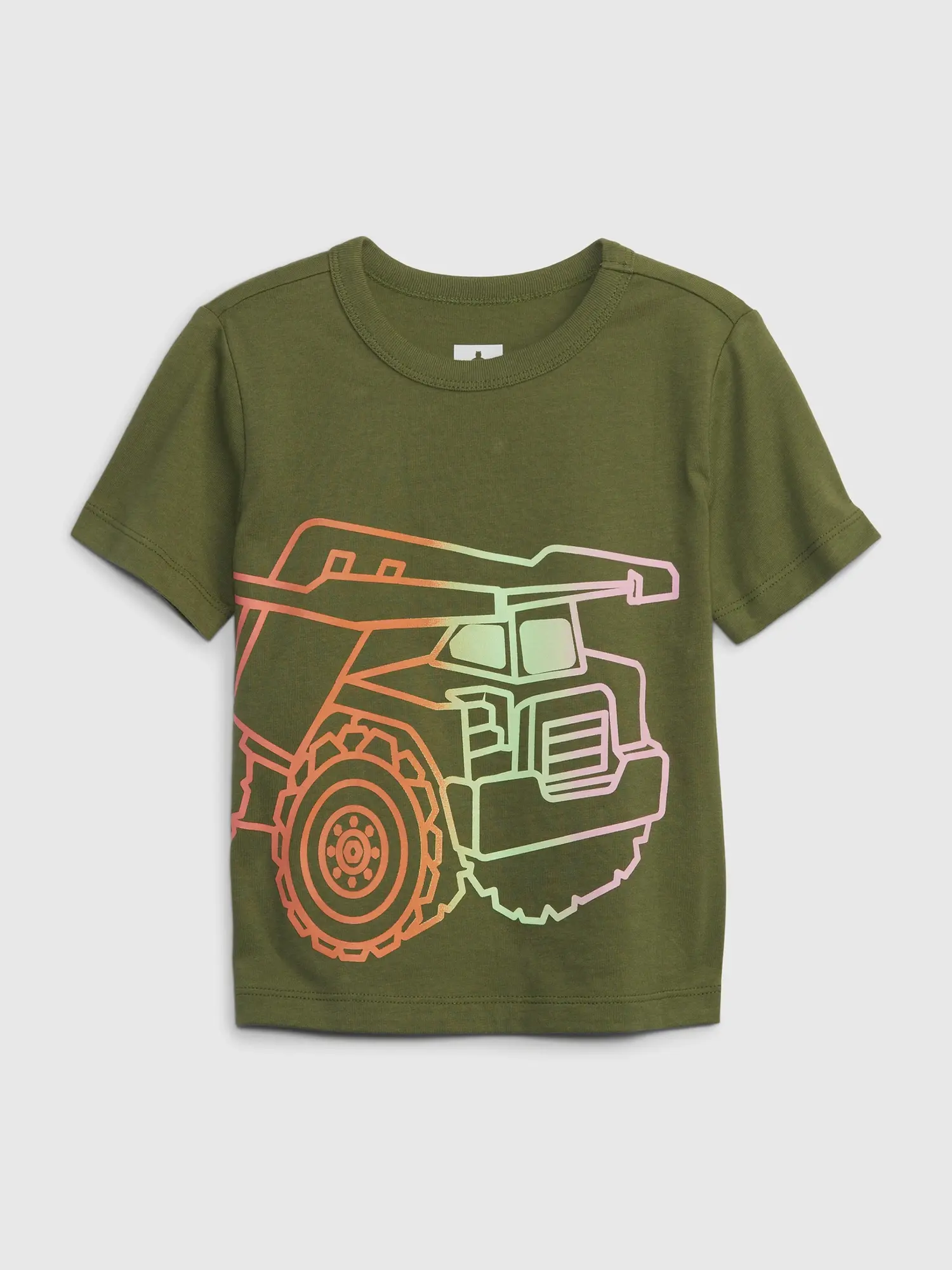 Gap Toddler 100% Organic Cotton Mix and Match Graphic T-Shirt green. 1