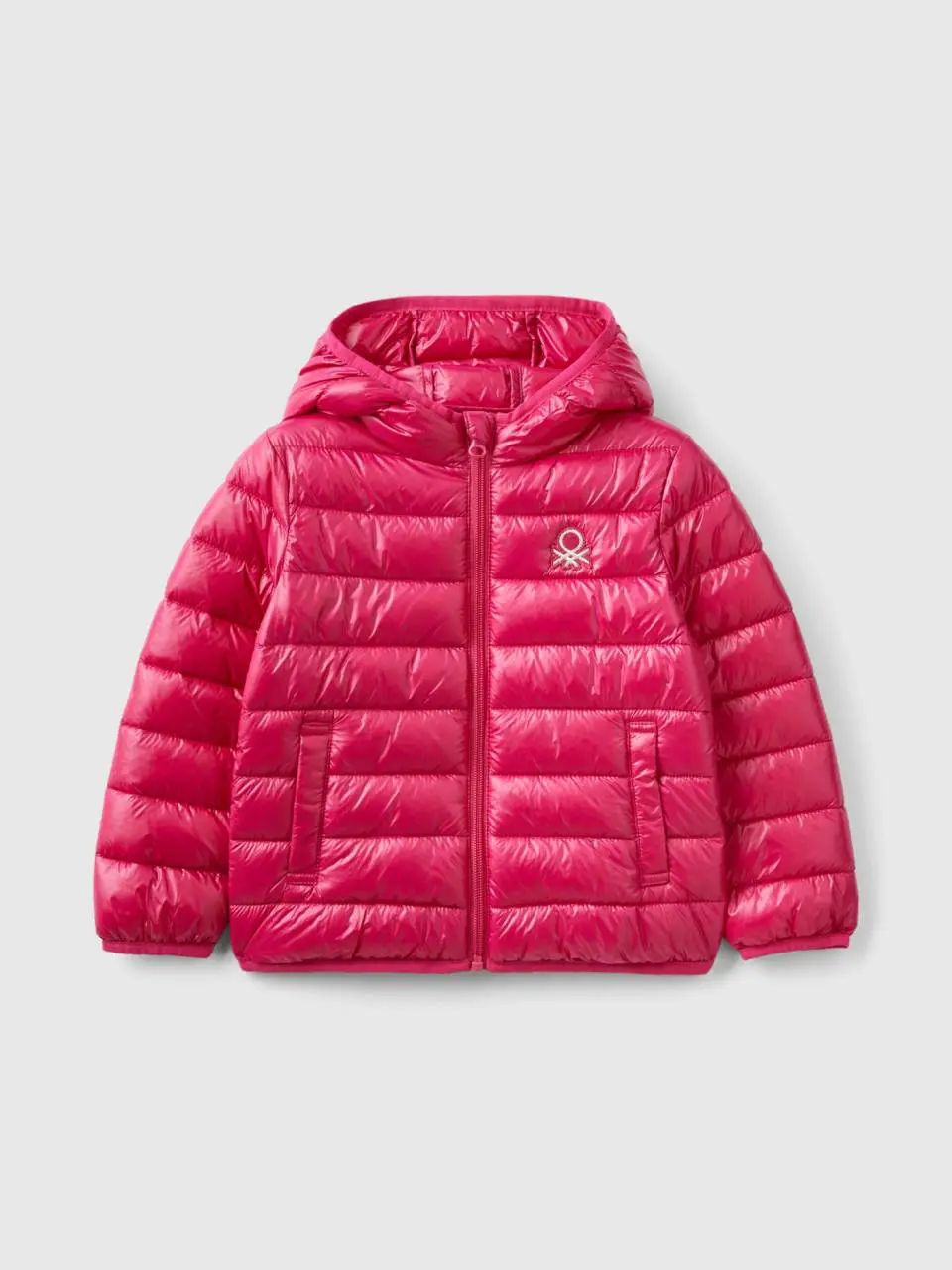 Benetton padded jacket with hood. 1