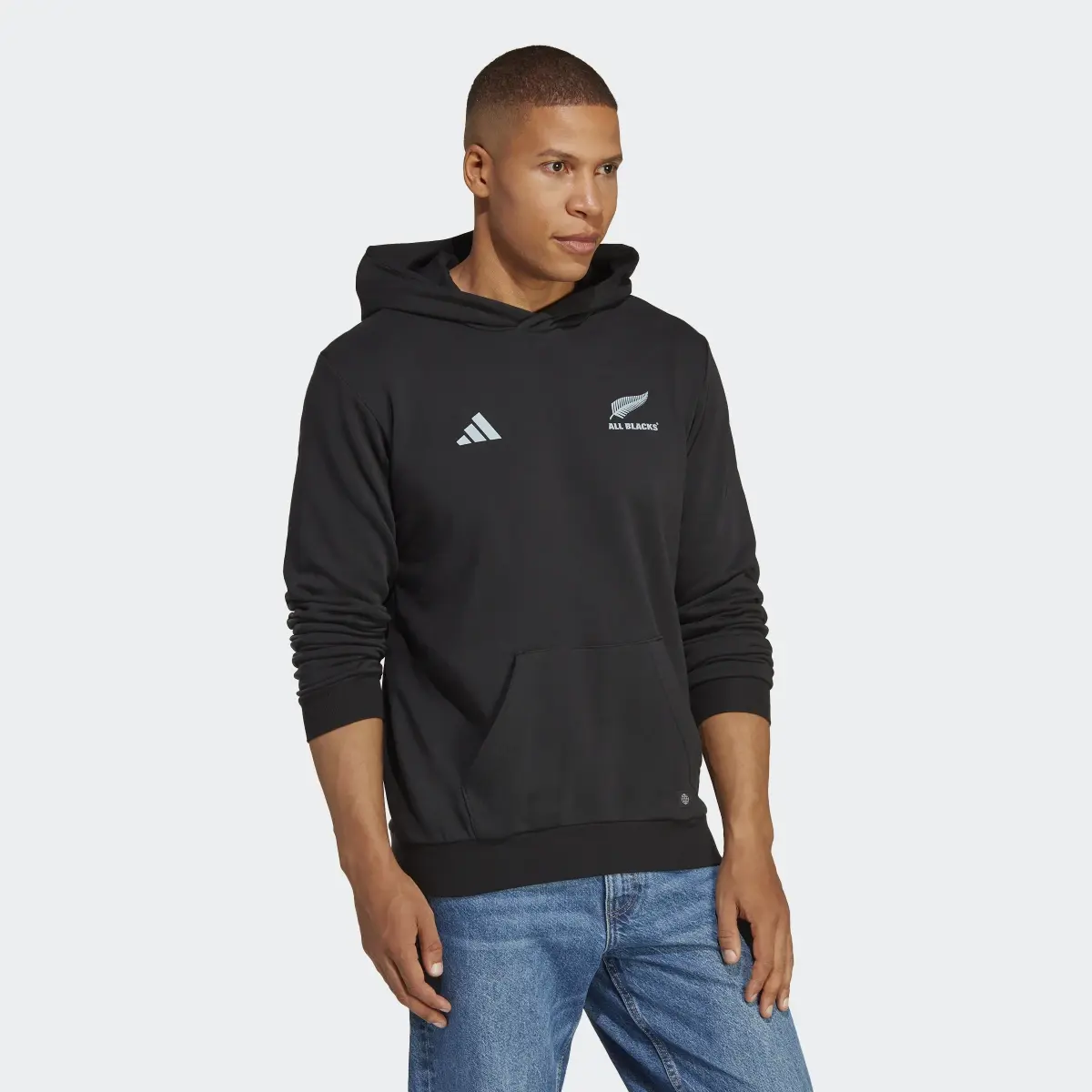 Adidas All Blacks Rugby Supporters Hoodie. 3