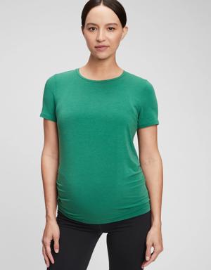 Gap Maternity GapFit Breathe Side Shirring T-Shirt green