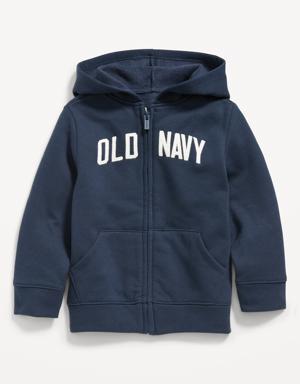 Old Navy Unisex Logo-Graphic Full-Zip Hoodie for Toddler blue