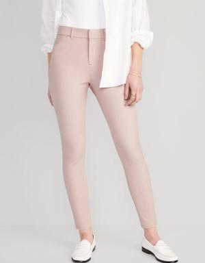 High-Waisted Pixie Skinny Ankle Pants for Women pink