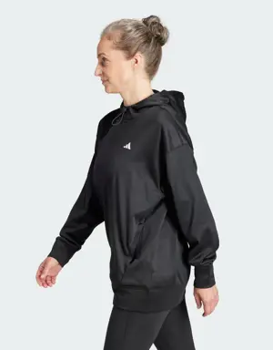 Adidas AEROREADY Game and Go Fleece Hoodie. 3