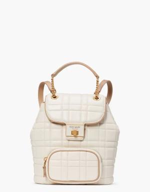 Evelyn Quilted Small Backpack