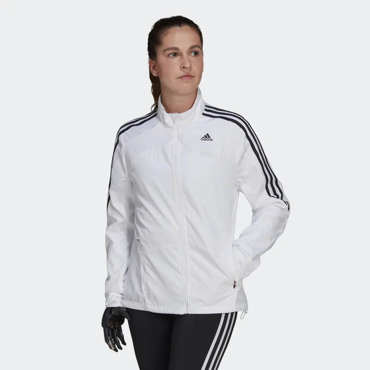 Adidas Marathon 3-Stripes Jacket. 2