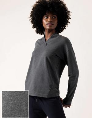 Athleta Clarity V&#45Neck Sweatshirt black