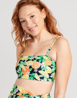 Matching Bandeau Bikini Swim Top for Women multi