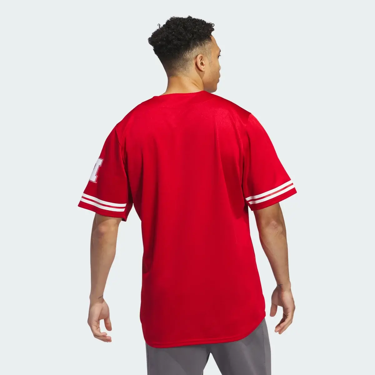 Adidas Nebraska Reverse Retro Replica Baseball Jersey. 3