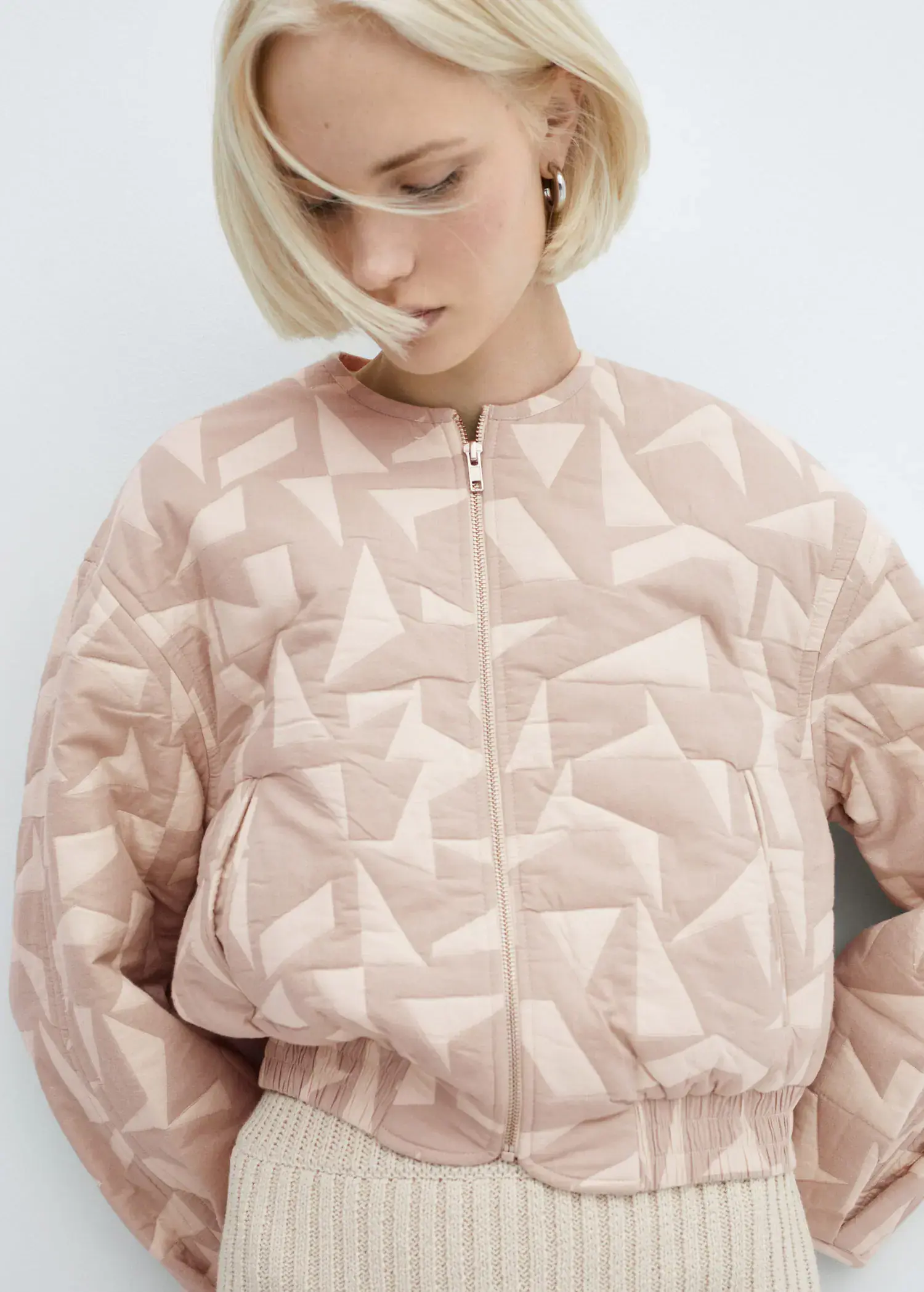 Mango Cotton quilted jacket. 1