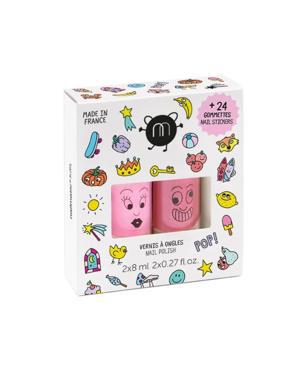 POP Nail Polish and Stickers Set multi