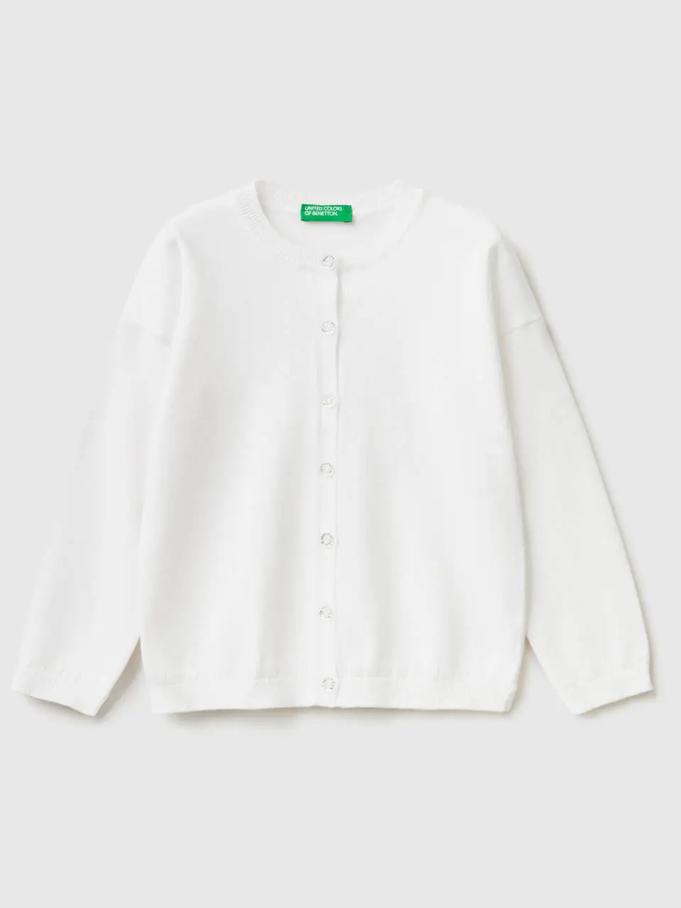 Benetton cardigan with glittery buttons. 1