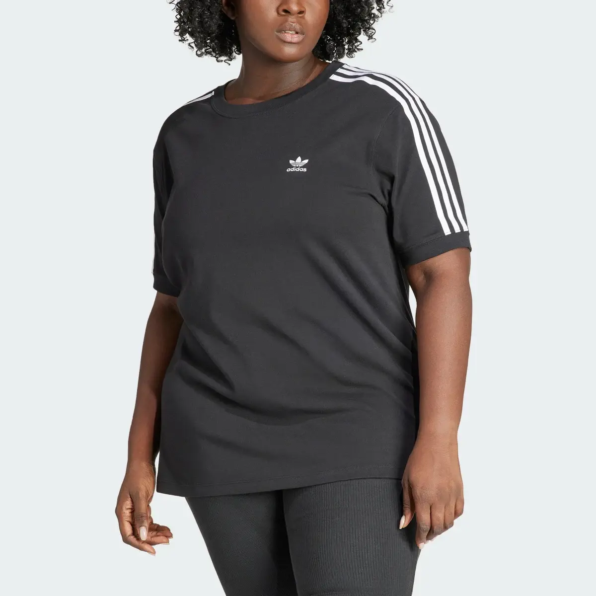 Adidas T-shirt 3-Stripes (Plus Size). 1