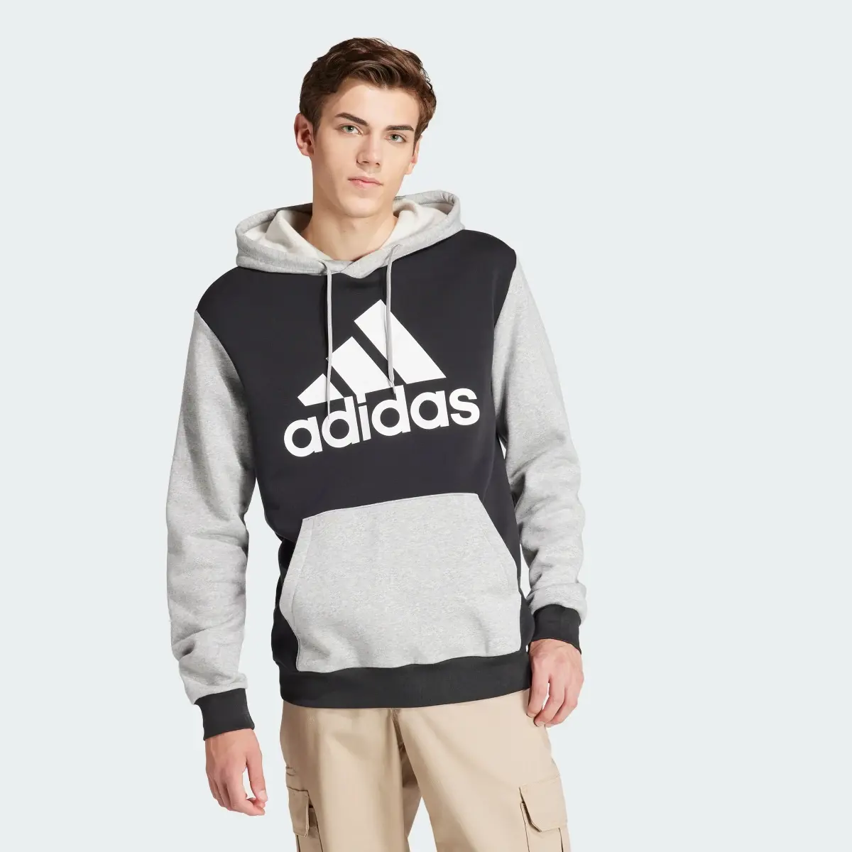 Adidas Sudadera con Gorro Essentials Felpa Logo Grande. 2