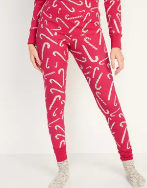 Old Navy Matching Printed Thermal-Knit Pajama Leggings for Women multi