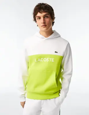 Sweatshirt à capuche homme classic fit color-block avec marquage