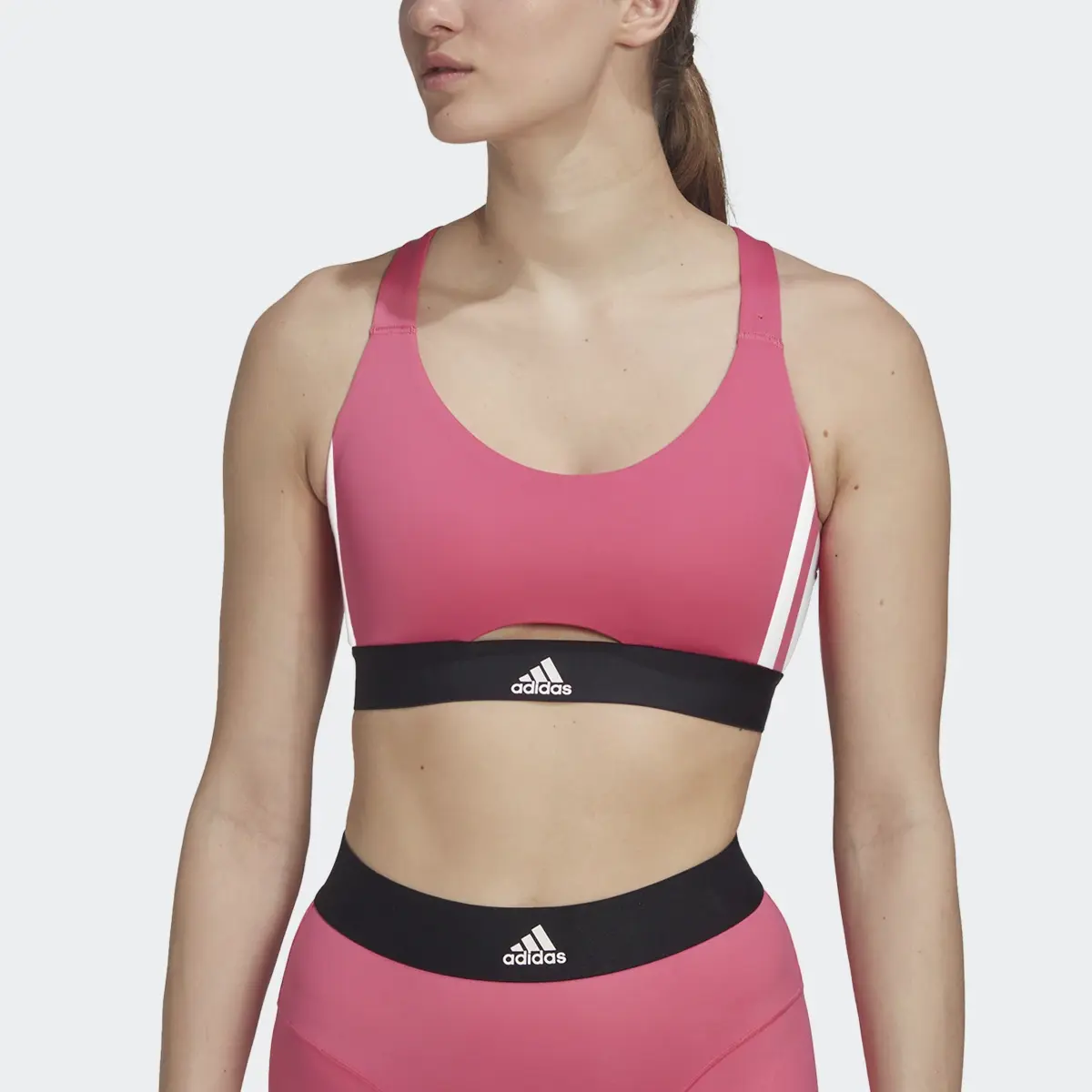 Adidas Brassière de training Powerreact Hyperglam Maintien moyen. 1