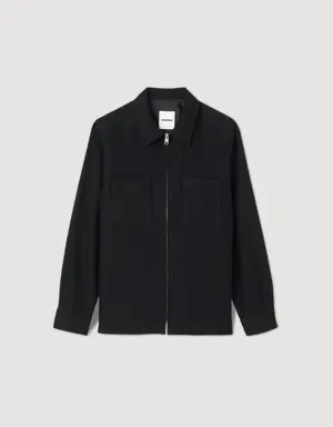 Wool overshirt