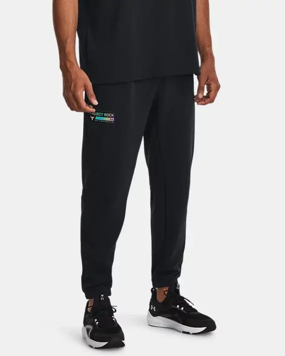 Under Armour Men's Project Rock Heavyweight Terry Pants. 1