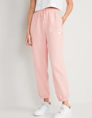 Old Navy Extra High-Waisted Logo-Graphic Sweatpants pink