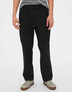 Modern Khakis in Relaxed Fit with GapFlex black