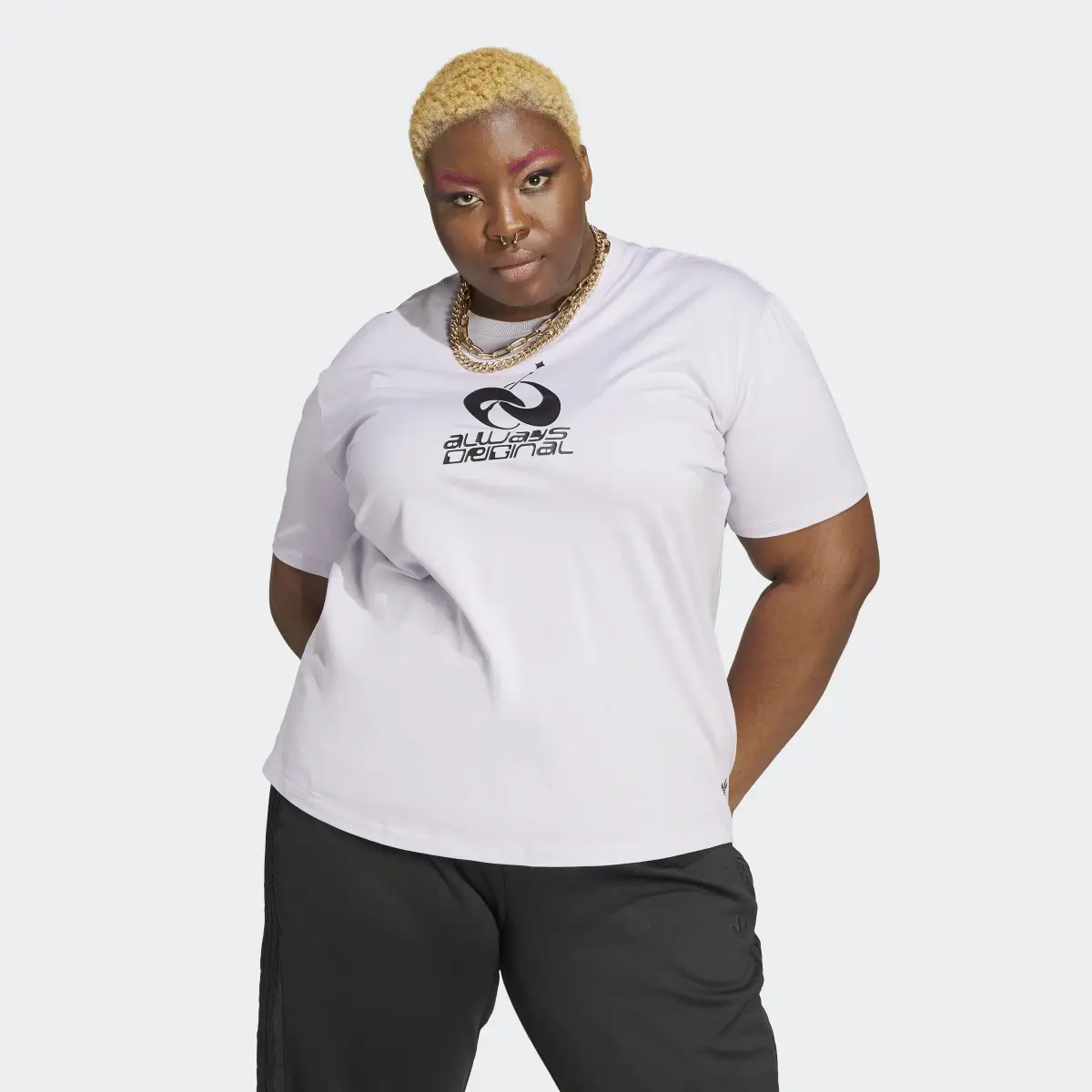 Adidas Always Original Graphic Loose Tee (Plus Size). 2