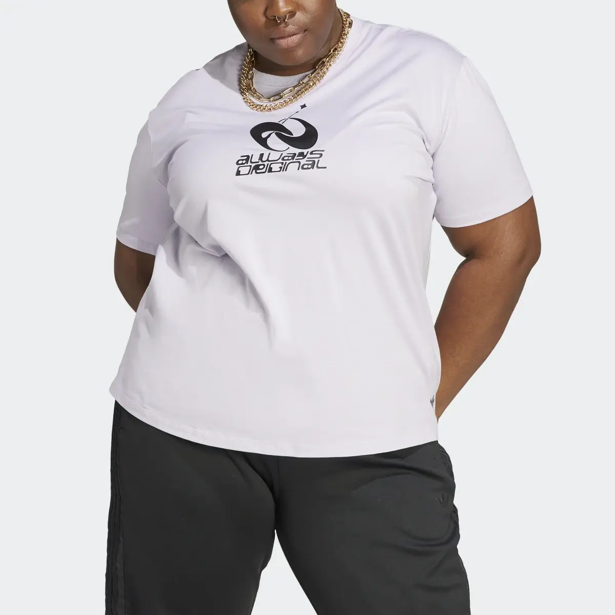 Adidas Always Original Graphic Loose Tee (Plus Size). 1