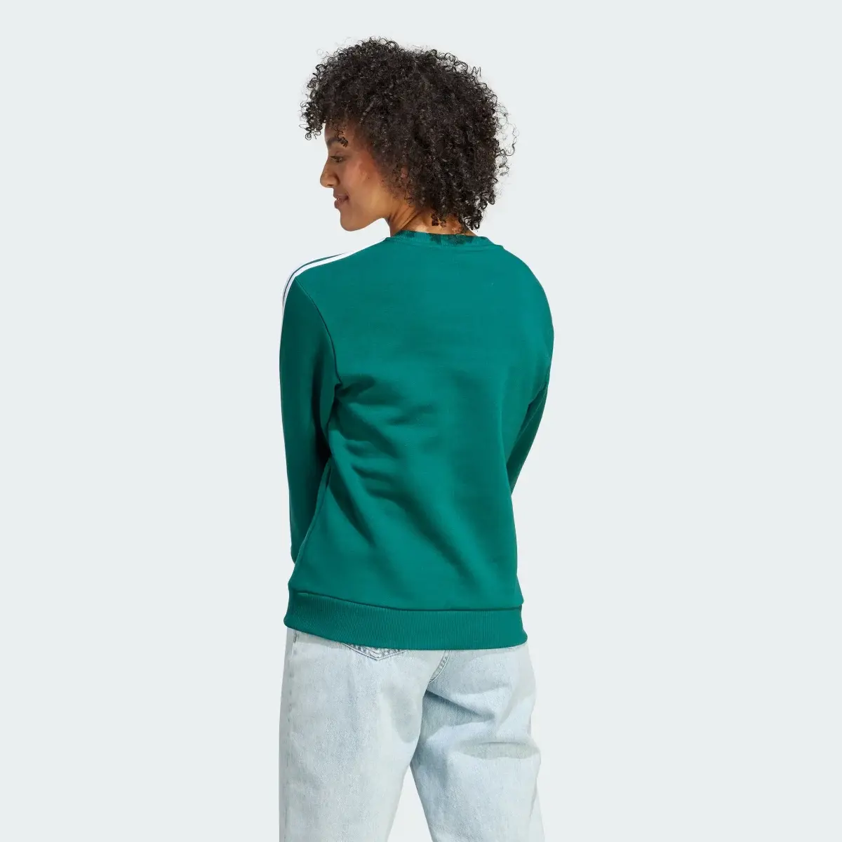 Adidas Essentials 3-Stripes Fleece Sweatshirt. 3