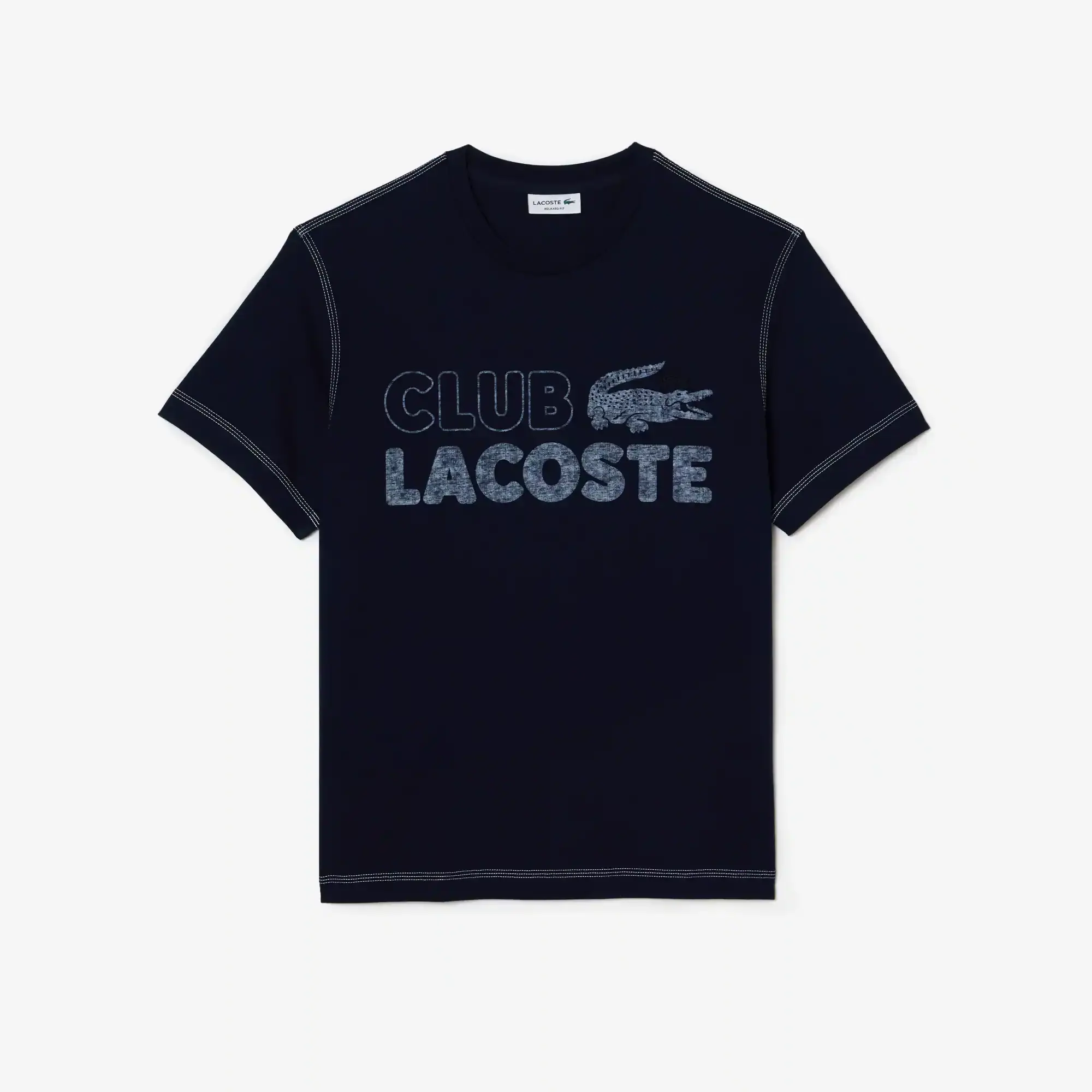 Lacoste Men’s Vintage Print Organic Cotton T-Shirt. 2 Lacoste Men’s Vintage Print Organic Cotton T-Shirt. 2