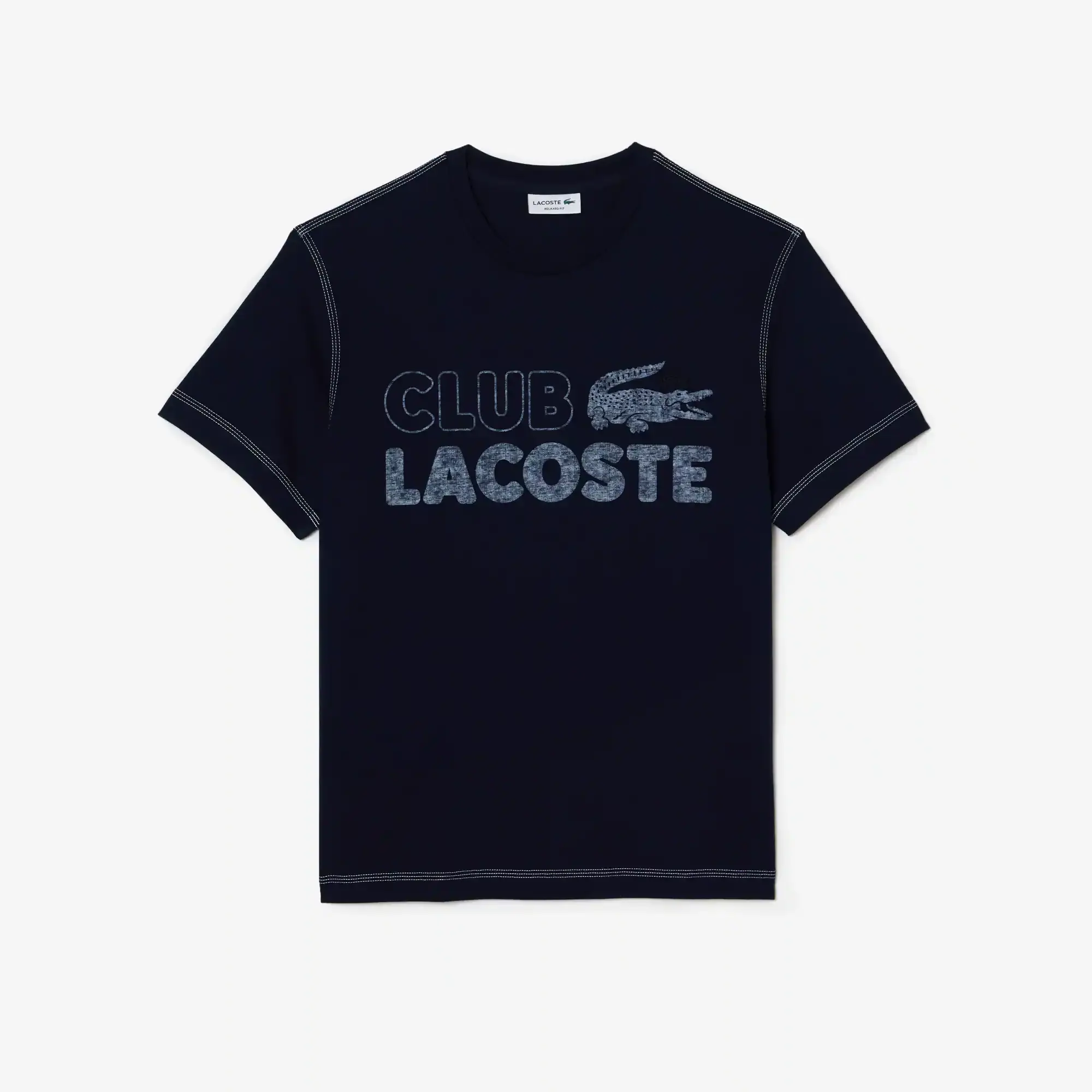 Lacoste T-shirt homme Lacoste imprimé vintage en coton biologique. 2
