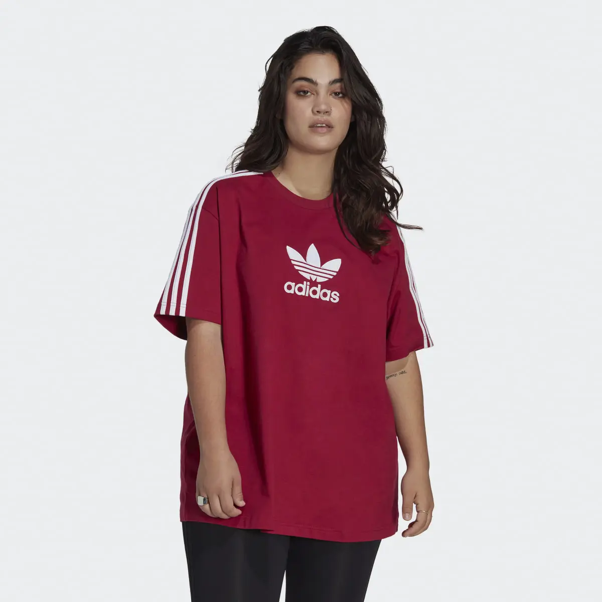 Adidas Centre Stage Tee (Plus Size). 2