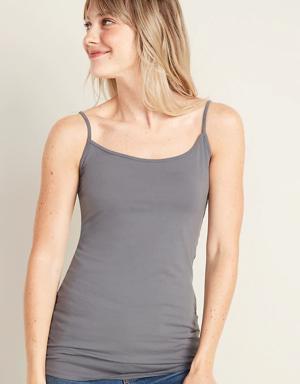 First-Layer Tunic Cami Tops for Women gray