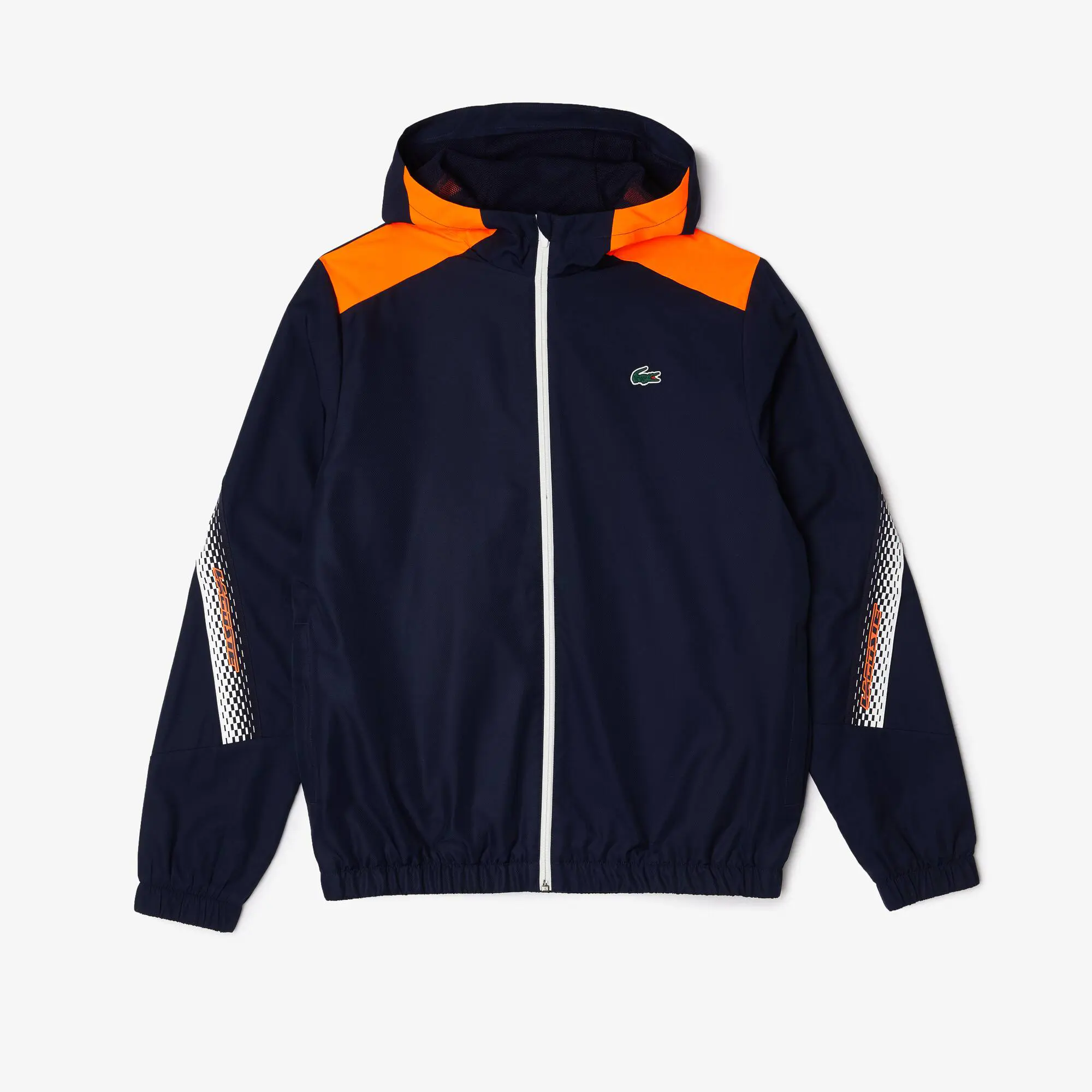 Lacoste Men’s Lacoste Tennis Recycled Polyester Hooded Jacket. 2