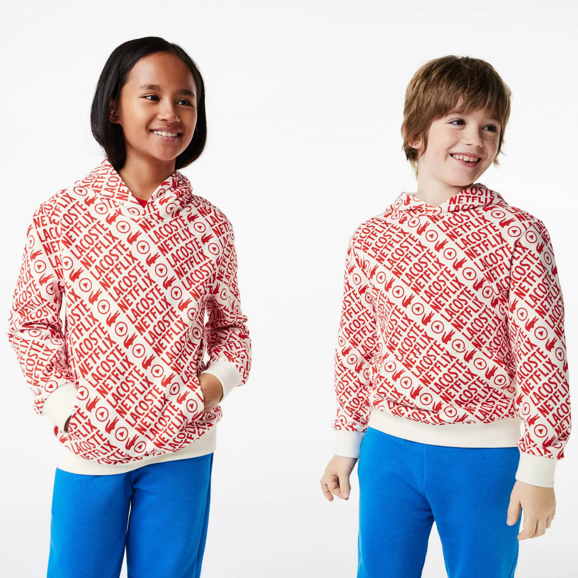 Lacoste Kids’ Lacoste x Netflix Organic Cotton Hoodie. 1