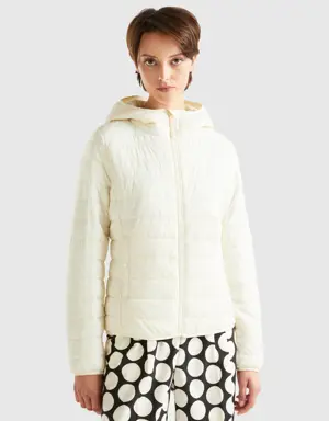 puffer jacket with recycled wadding