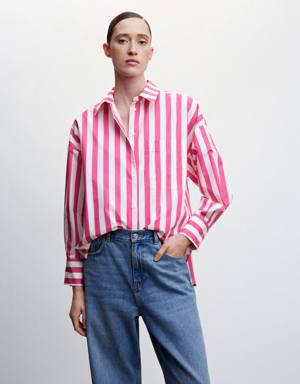 Oversize striped shirt