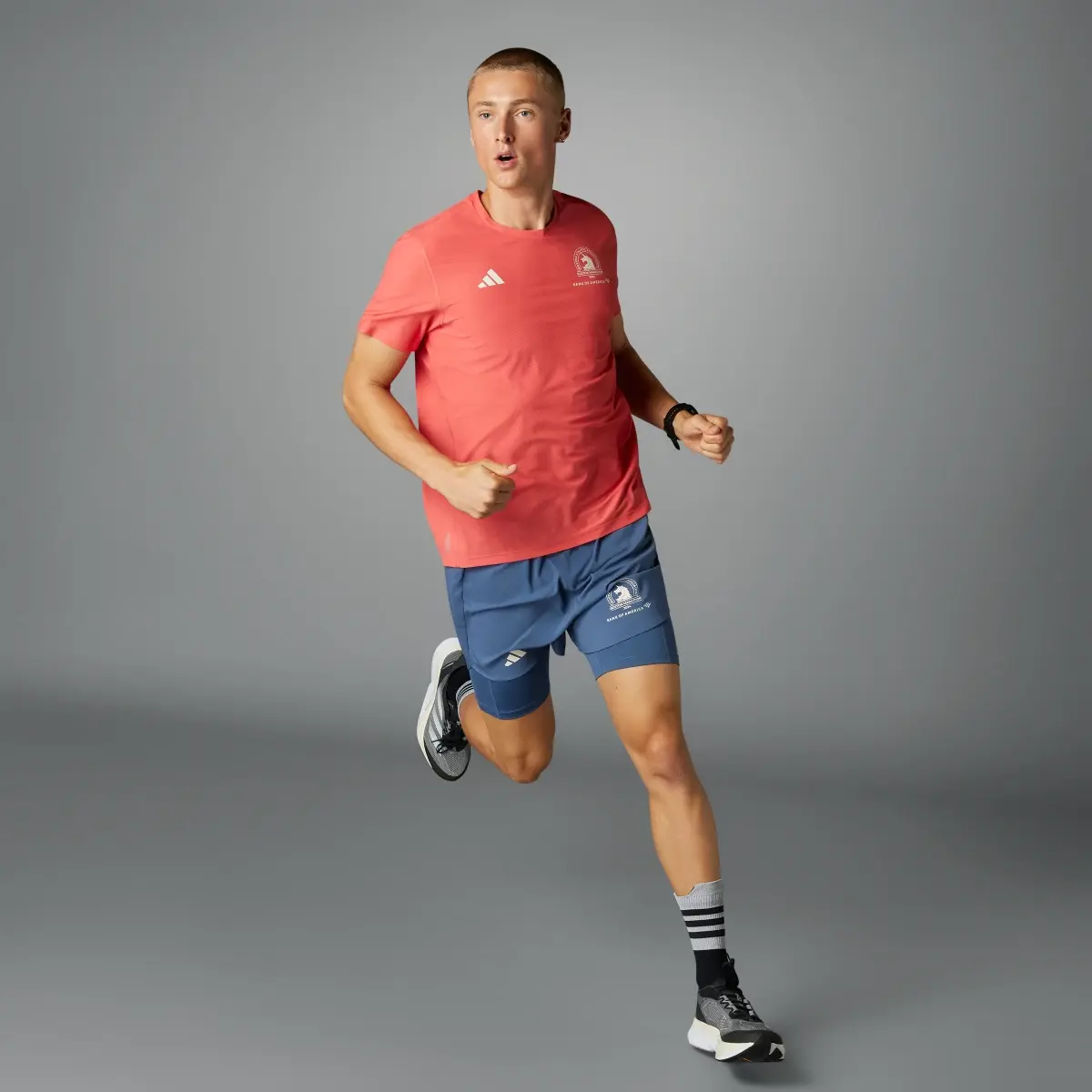 Adidas Boston Marathon 2024 2-in-1 Shorts. 3