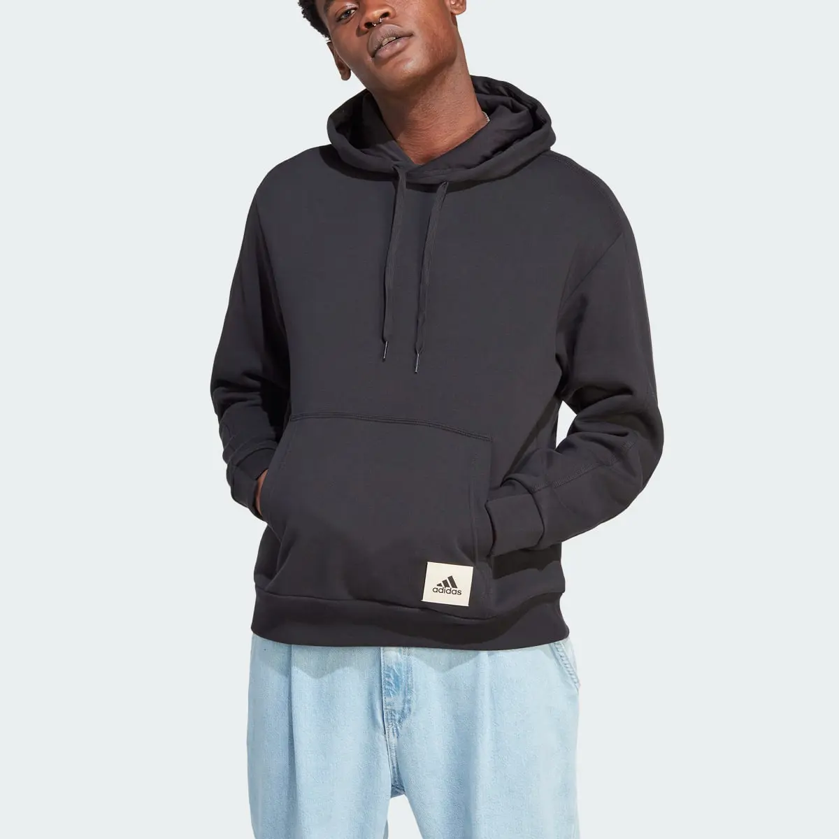 Adidas Lounge Fleece Hoodie. 1