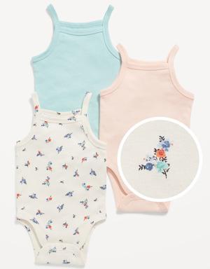 Old Navy 3-Pack Matching Sleeveless Rib-Knit Bodysuit for Baby blue