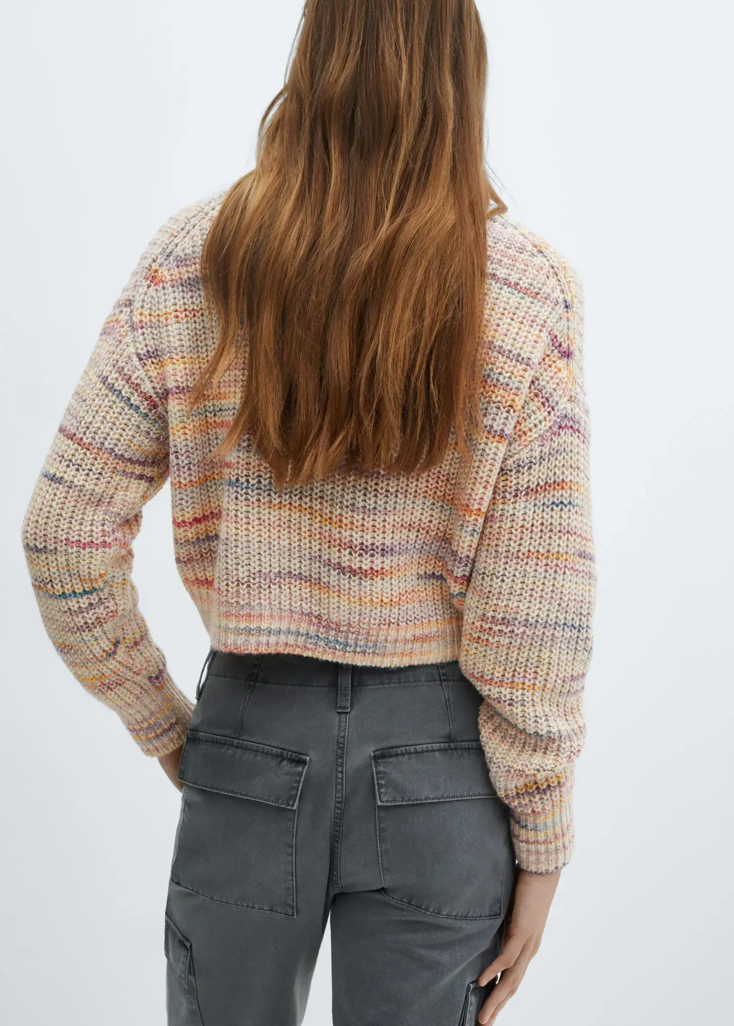 Mango Pull-over maille crop. 3