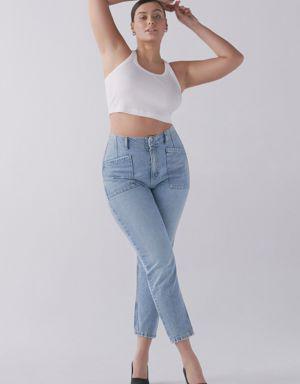 Claudia Ultra High Waisted Utility Jeans