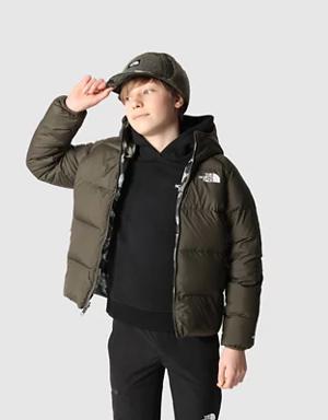 Boys&#39; Printed Reversible North Down Hooded Jacket