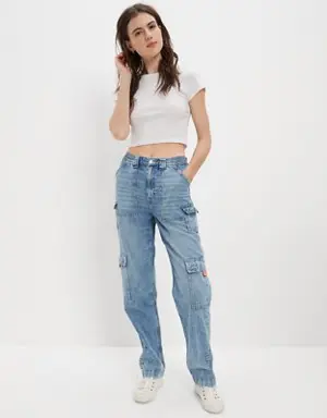 Dreamy Drape Highest Waist Baggy Straight Jean