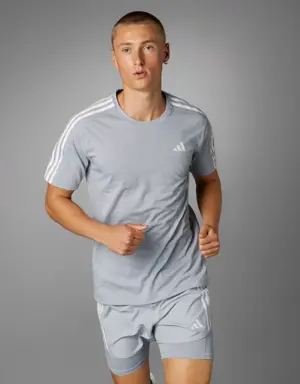 Adidas Own the Run 3-Stripes Tee