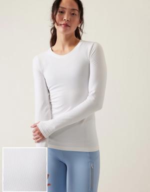 Flurry Blizzard Seamless Top white